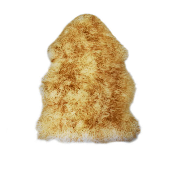 Picture of 100% Genuine Sheepskin Rug Lambskin Rug Wool Extra Large  Yellow Tip