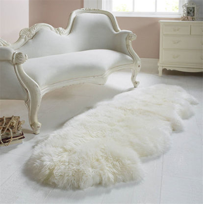 Picture of 100% Genuine Sheepskin Rug lambskin Rug Fluffy DOUBLE L 180cm