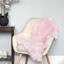 Picture of Pink Faux Sheep skin Rug Home idea indoor winter warm Fluffy