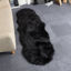 Picture of 100% Genuine Sheepskin Rug Lambskin Rug Wool Double L Black