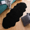 Picture of 100% Genuine Sheepskin Rug Lambskin Rug Wool Double L Black