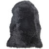 Picture of 100% Genuine Sheepskin Rug Lambskin Rug Wool Black 90CM Fluffy