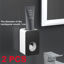 Picture of 2x Automatic Toothpaste Dispenser Squeezer Mounted Toothbrush Bathroom Wall Black