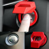Picture of Car Sticker Auto Engine Ignition Start Stop Button Ring Circle Cover Lamborghini Audi BMW VW Land Rover Ford Red/Black