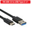 Picture of Type C USB C 3.1 to USB Type A 3.0 Data Charge Fast Charging Cable for Samsung Galaxy