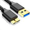 Picture of USB 3.0 Male A to Micro B Super High Speed Hard Drive Cable For Seagate WD