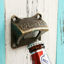Picture of Metal Wall Mounted Bottle Opener Beer Cider Sparkling Crown Cap Barware Vintage Bronze