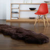 Picture of 100% Genuine Sheepskin Rug Lambskin Rug Wool Double L Brown