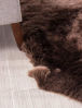 Picture of 100% Genuine Sheepskin Rug Lambskin Rug Wool Double L Brown