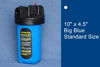 Picture of Whole House Water Filter System 10" x 4.5" Big Blue (1 Stage) Rain Water Filter