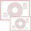Picture of Silicone Pastry Baking Mat with Measuring Guide Non-Stick Fondant oven liner Red 80cm*60cm