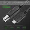 Picture of USB C Type-C to USB2.0 Type-B Printer Scanner Cable Cord For MacBook PC High Speed 3M