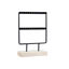 Picture of Earring Holder  for 12 pairs Jewelry Organizer Stand Earring Display Earring Organizer Stand Earring Holder Jewelry Stand Holder with Wooden Tray/Dish for Earrings Display Home Use Black