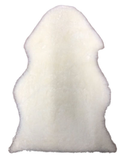 Picture of Natural Sheepskin rug Lambskin Shorn Baby Rug Camping underlay White