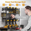 Picture of Power Tool Rack Organizer - Heavy Duty Drill Holder Wall Mount, 4 Layers