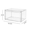 Picture of 3X Premium Sneaker Acrylic Display Shoe Box Storage Case Clear Side Open  Stackable