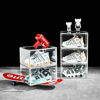 Picture of 3X Premium Sneaker Acrylic Display Shoe Box Storage Case Clear Side Open  Stackable