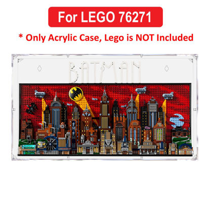 Picture of Acrylic Display Case for LEGO 76271 Art Batman The Animated Series Gotham City Figure Storage Box Dust Proof Glue Free