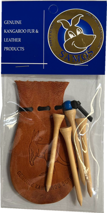 Picture of Golf Novelty Kangaroo Scrotum Pouch Wallet Men's Leather Gift Souvenir