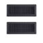 Picture of 2PACK 10cm x 30cm Black Metal Louvered Floor Vent Register