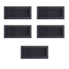 Picture of 5PACK 10cm x 30cm Black Metal Louvered Floor Vent Register