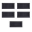 Picture of 5PACK 10cm x 30cm Black Metal Louvered Floor Vent Register