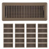 Picture of 20PACK 10cm x 30cm Beige Metal Louvered Floor Vent Register