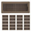 Picture of 20PACK 10cm x 30cm Beige Metal Louvered Floor Vent Register