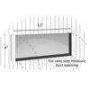Picture of 10PACK 10cm x 30cm Beige Metal Louvered Floor Vent Register