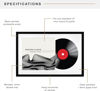 Picture of Vinyl Record Display Frame Wall Mount Record Album Frame with Acylic Front