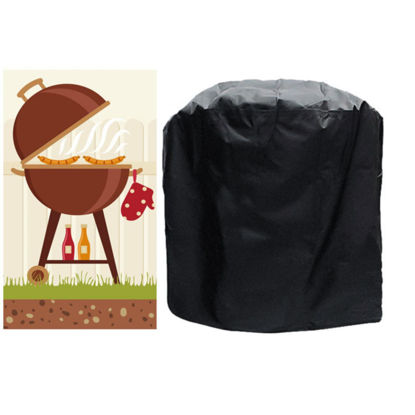 Picture of 58*77cm BBQ Cover for Outdoor Grill 210D Heavy Duty Grill Cover with Storage Bag