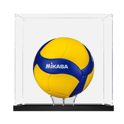 Picture of Acrylic Display Case for AVSL VolleyBall Memorabilia with Holder Dust Proof Glue Free BAll not included