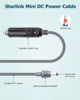 Picture of For Starlink Mini DC Power Cable Direct to Cigarette 12V-24V Adapter Plug & Play