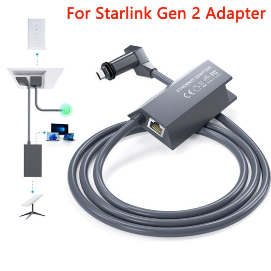 Picture of High-Speed Ethernet Adapter RJ45 Connector for Starlink Gen2 External Network