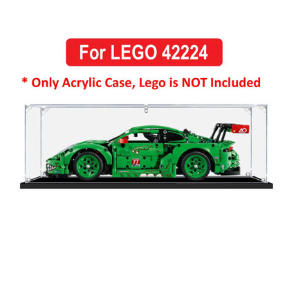 Picture of Acrylic Display Case for LEGO 42224 Technic Porsche 911 GT3 R REXY AO Racing Car Figure Storage Box Dust Proof Glue Free