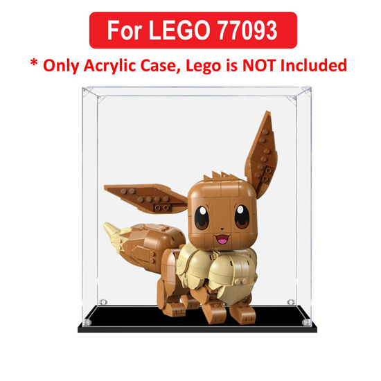 Picture of Acrylic Display Case for LEGO 72151 Pokemon Eevee Figure Storage Box Dust Proof Glue Free