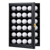 Picture of Golf Ball Display Case for 30 Balls Black Lockable Wall Mounted Golf Memorabilia