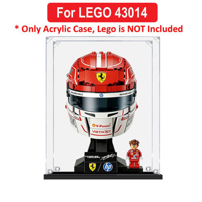Picture of Acrylic Display Case for LEGO 43014 Editions Scuderia Ferrari HP Charles Leclerc Helmet