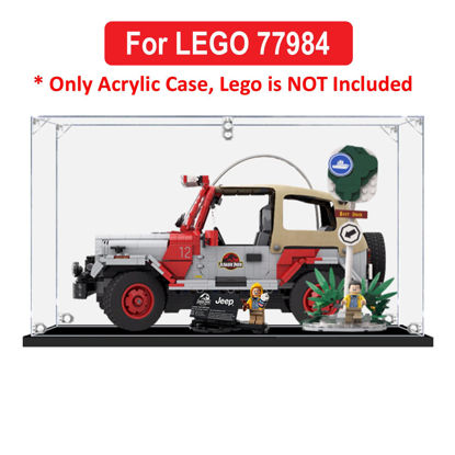 Picture of Acrylic Display Case for LEGO 77984 Jurassic World Jurassic Park Jeep Wrangler