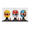 Picture of Acrylic Display Case for LEGO 3x Editions Ferrari Charles Leclerc Helmet McLaren Lewis Hamilton 43014 43022 43017 43023