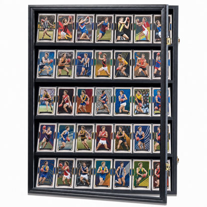 Picture of Display Case for AFL Graded Sports Card Lockable Wall-Mounted Display Frame