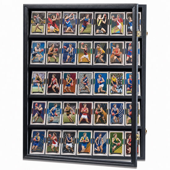 Picture of Display Case for AFL Graded Sports Card Lockable Wall-Mounted Display Frame