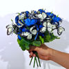 Picture of 6pcs Butterfly Artificial Flowers Outdoor Plastic Flower Decorations Butterfly Bouquet for Home, Hotel, Office, Wedding, Party Garden, Porch, Cottage Decoration, Yard, Window Frame Decor
