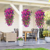 Picture of 8pcs Artificial Morning Glory Vines Hanging Flowers Garland False Plants Outdoor Decor