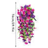 Picture of 8pcs Artificial Morning Glory Vines Hanging Flowers Garland False Plants Outdoor Decor