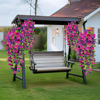 Picture of 8pcs Artificial Morning Glory Vines Hanging Flowers Garland False Plants Outdoor Decor