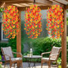 Picture of 8pcs Artificial Morning Glory Vines Hanging Flowers Garland False Plants Outdoor Decor