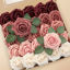 Picture of Artificial Flowers 25pcs Real Looking Burgundy Ombre Colors Foam Fake Roses with Stems for DIY Wedding Bouquets Bridal Shower Centerpieces Floral Arrangements Party Tables Home Decorations