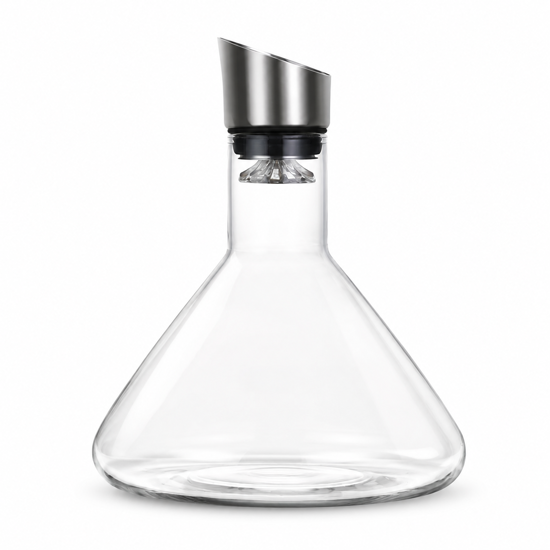 Picture of 1600ml Glass Wine Decanter with Aerator Pourer Red Wine Carafe Serving Jug